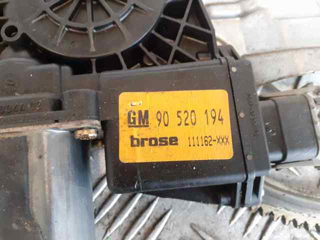 Mechanizm podnoszenia szyby drzwi przednich prawych 90520194 OPEL