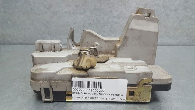 Zamek drzwi tylnych prawych 9138C0 PEUGEOT