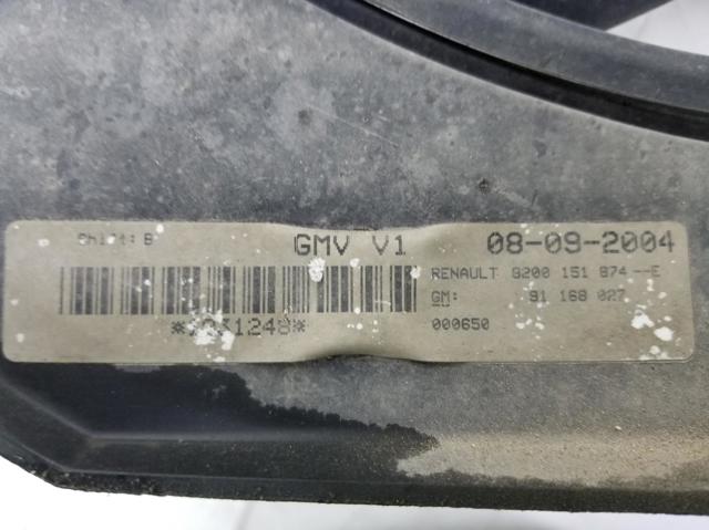 Wentylator elektryczny układu chłodzenia kompletny (silnik+wirnik) Opel Vivaro F7