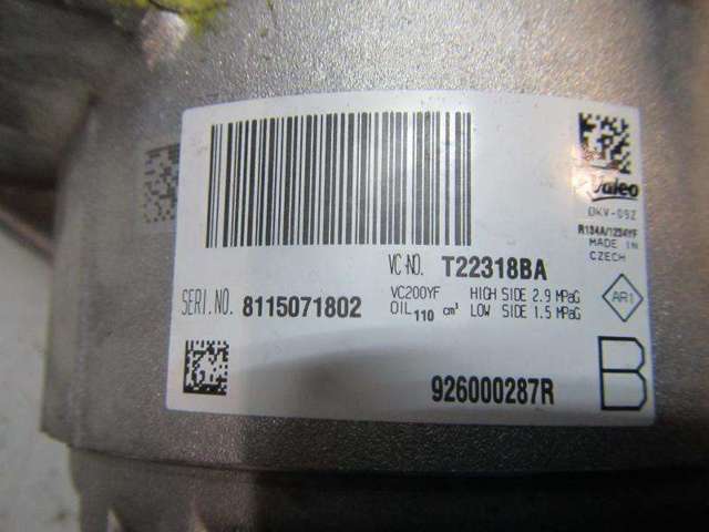 Sprężarka klimatyzacji 926000287R RENAULT