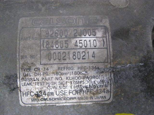 Sprężarka klimatyzacji 926002J005 NISSAN