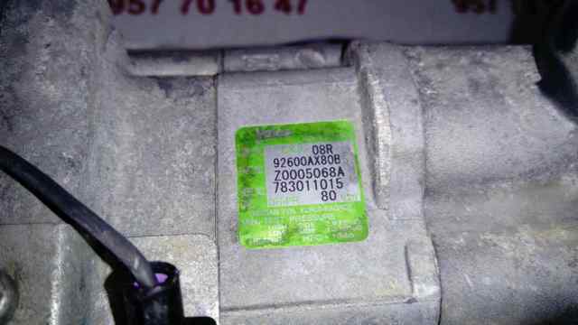 92600AX80B Nissan/Infiniti