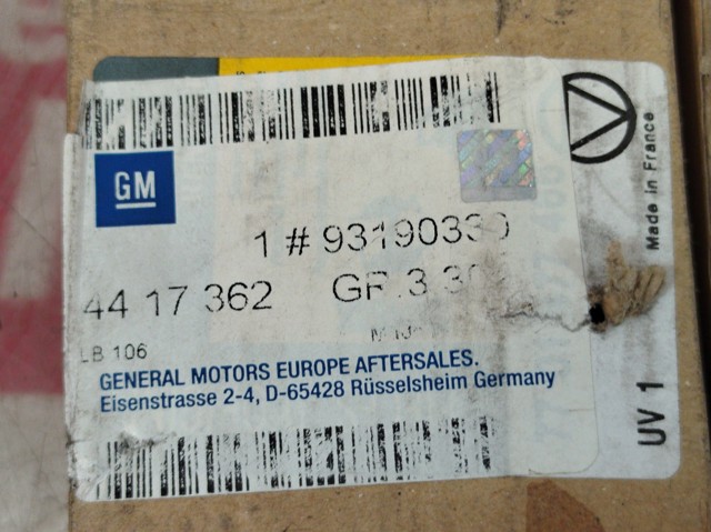 Wtryskiwacz paliwa 93190330 OPEL