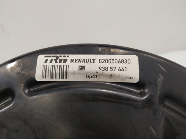 Wzmacniacz próżniowy hamulców 93857441 OPEL