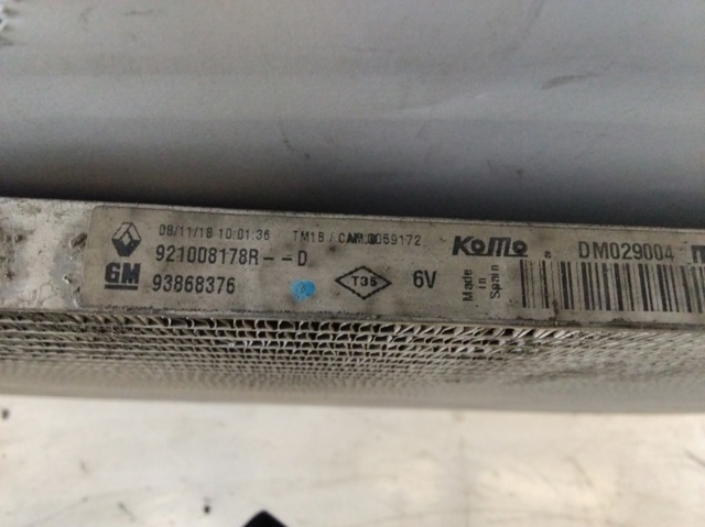 Chłodnica klimatyzacji 93868376 OPEL