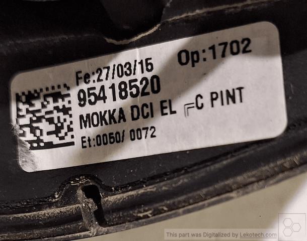 Lusterko wsteczne prawe Opel Mokka 1 J13