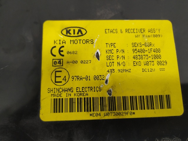 Blok komfortu 954001F400 HYUNDAI