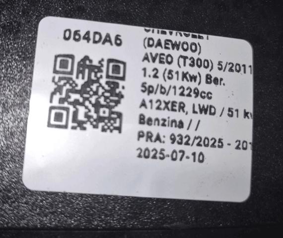 Lusterko wsteczne prawe Chevrolet Aveo 3 T300