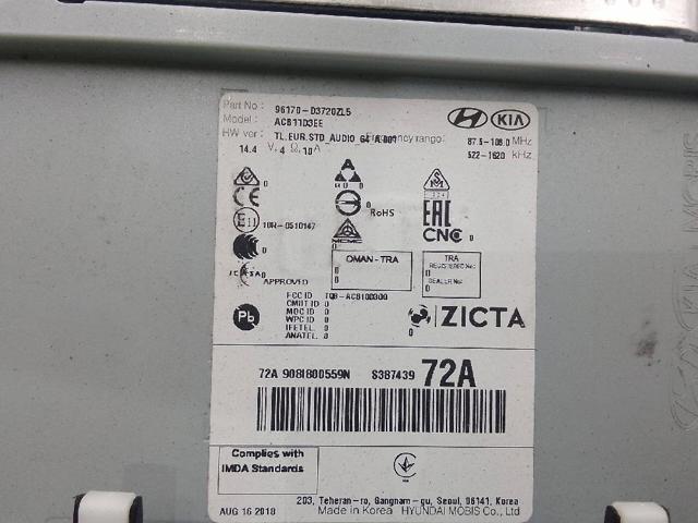 Radioodtwarzacz (radio AM/FM) Hyundai Tucson 3 TL