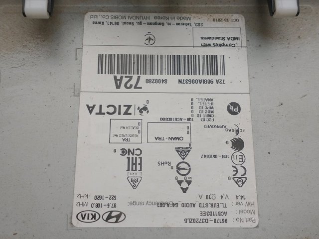 Radioodtwarzacz (radio AM/FM) Hyundai Tucson 3 TL