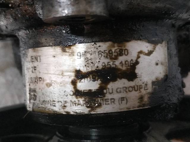 Pompa wspomagania hydraulicznego kierownicy 9624659580 PEUGEOT