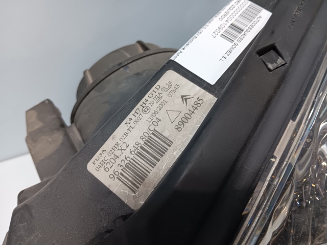 Reflektor lewy 9632664880 PEUGEOT