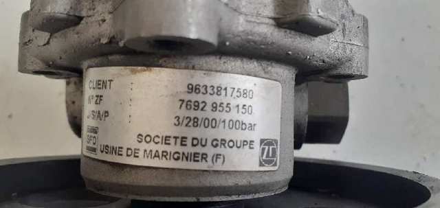 Pompa wspomagania hydraulicznego kierownicy 9633817580 PEUGEOT