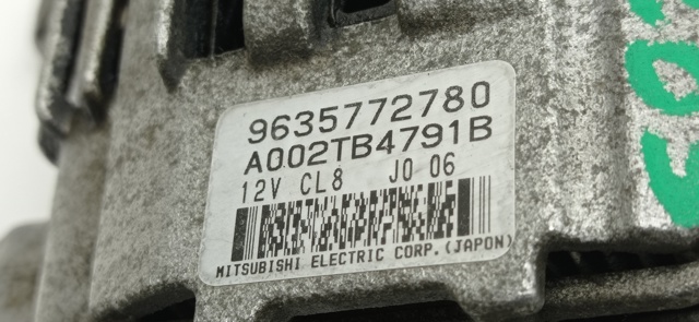 Alternator 9635772780 PEUGEOT