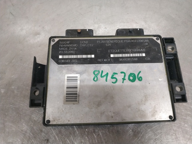 Sterownik silnika 9641390180 PEUGEOT