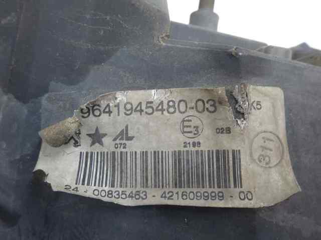 Lampa przeciwmgielna prawa 964194548003 PEUGEOT