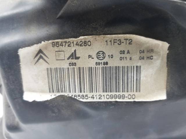 Reflektor lewy 9647214280 PEUGEOT