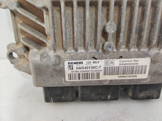 Sterownik silnika 9647423380 PEUGEOT