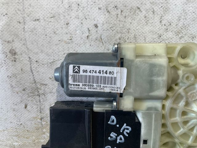 Silniczek podnośnika szyby drzwi przednich lewych 9647441480 PEUGEOT