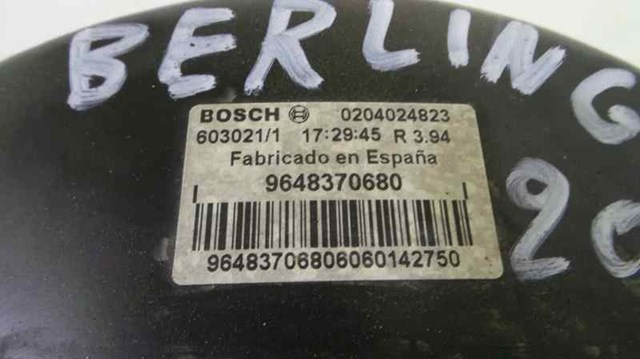 Wzmacniacz próżniowy hamulców 9648370680 PEUGEOT