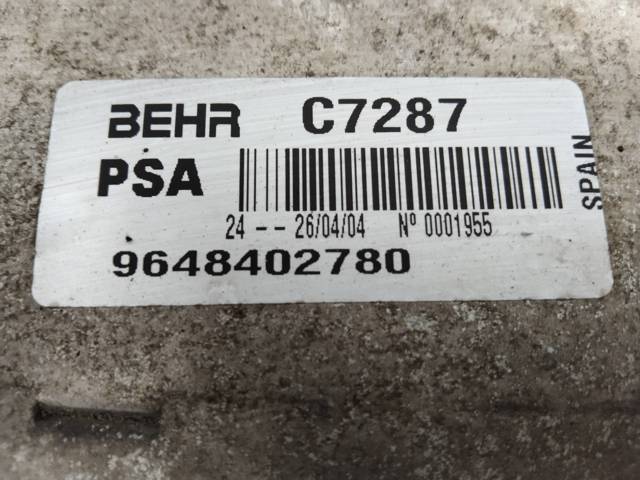 Chłodnica intercoolera Peugeot 206 2A/C