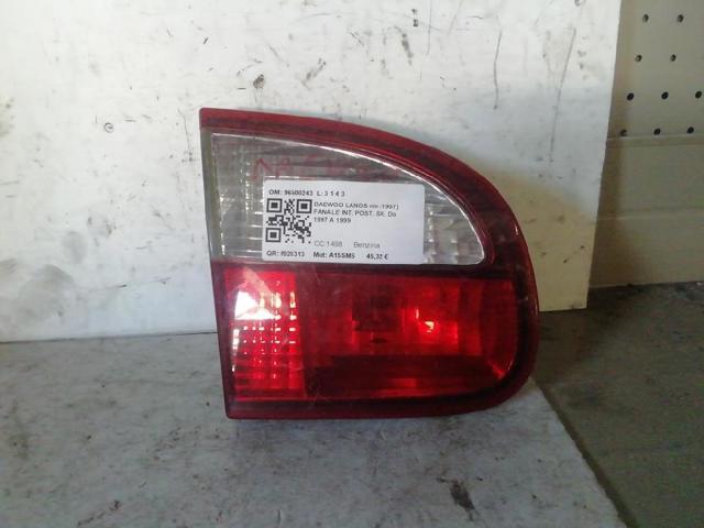 Lampa zespolona tylna lewa wewnętrzna 96500243 GM