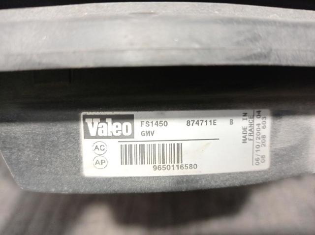 Wentylator elektryczny układu chłodzenia kompletny (silnik+wirnik) 9650116580 PEUGEOT