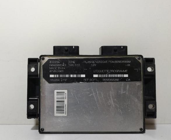 Sterownik silnika 9650360280 PEUGEOT