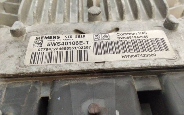 Sterownik silnika 9651942980 PEUGEOT