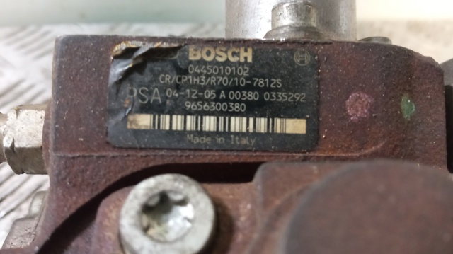 Pompa wtryskowa wysokiego ciśnienia 9656300380 PEUGEOT