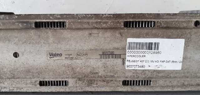 Chłodnica intercoolera 9657073480 PEUGEOT