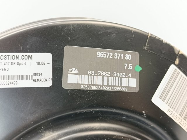 Wzmacniacz próżniowy hamulców 9657237180 PEUGEOT
