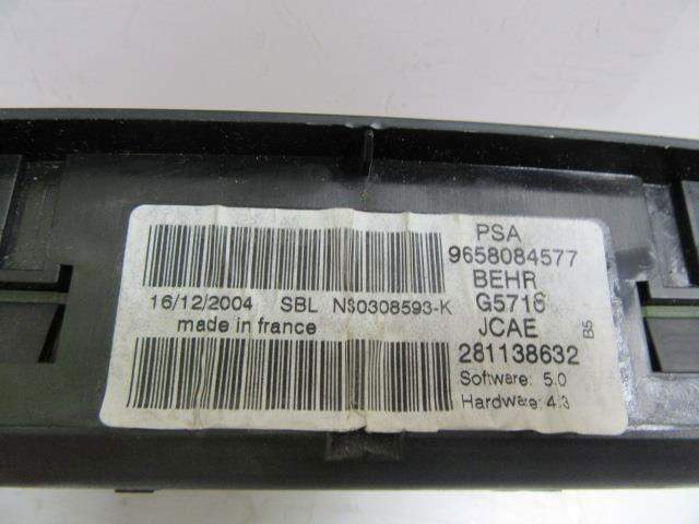 Sterownik trybów ogrzewania/klimatyzacji 9658084577 PEUGEOT