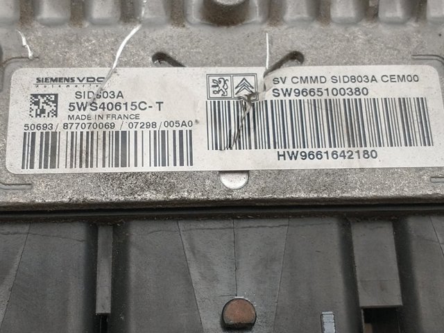 Sterownik silnika 9665100380 PEUGEOT
