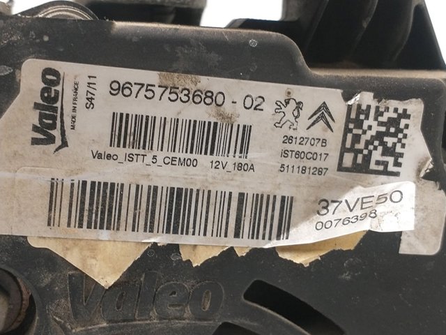 Alternator 9675753680 PEUGEOT