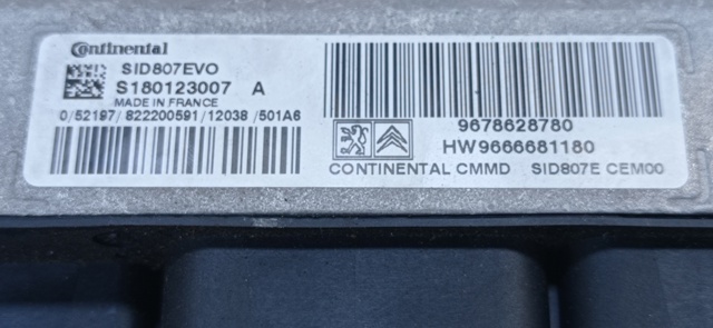 Sterownik silnika 9678628780 PEUGEOT
