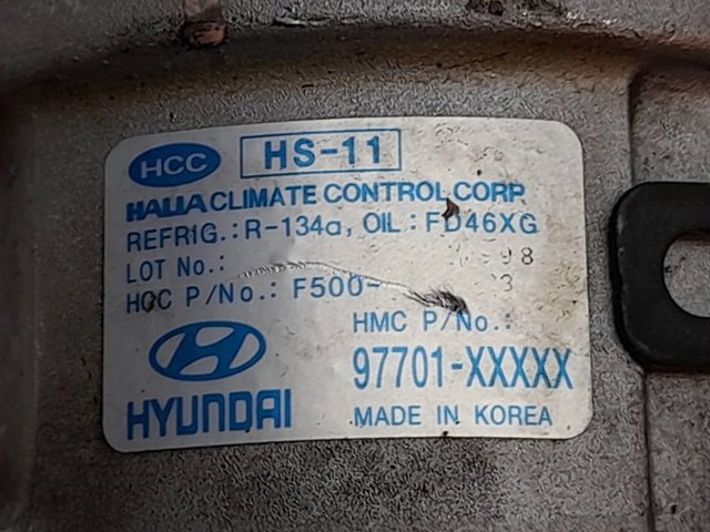 Sprężarka klimatyzacji 97701XXXXX HYUNDAI