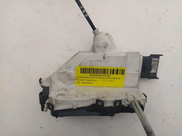 Zamek drzwi przednich prawych 9800623080 PEUGEOT