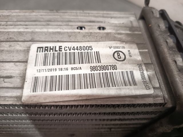 Chłodnica intercoolera 9803900780 PEUGEOT