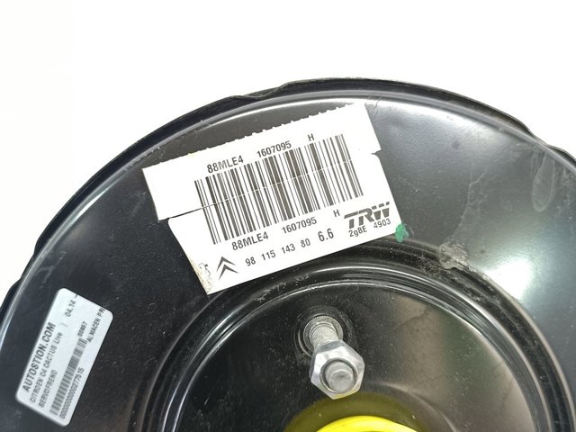 Wzmacniacz próżniowy hamulców 9811514380 PEUGEOT