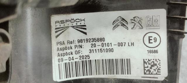 9819235880 Peugeot/Citroen