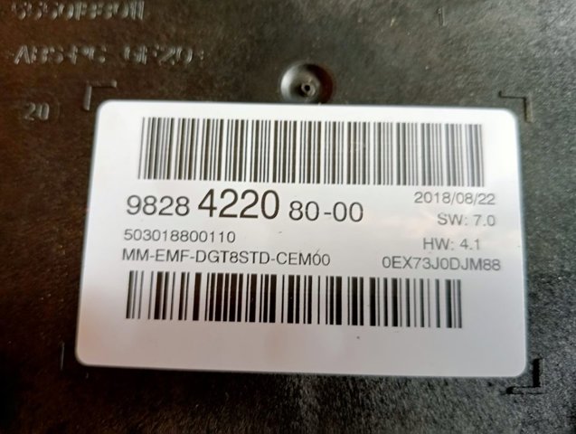 Wyświetlacz wielofunkcyjny 9828422080 PEUGEOT