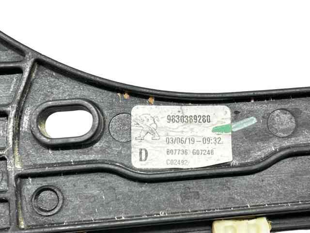 Mechanizm podnoszenia szyby drzwi przednich prawych 9830389280 PEUGEOT
