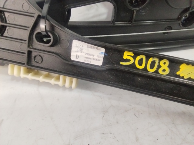 Mechanizm podnoszenia szyby drzwi przednich prawych 9830389280 PEUGEOT