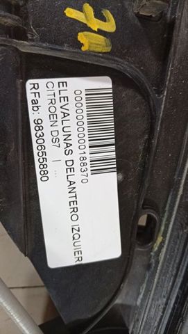 Mechanizm podnoszenia szyby drzwi przednich lewych 9830655880 PEUGEOT
