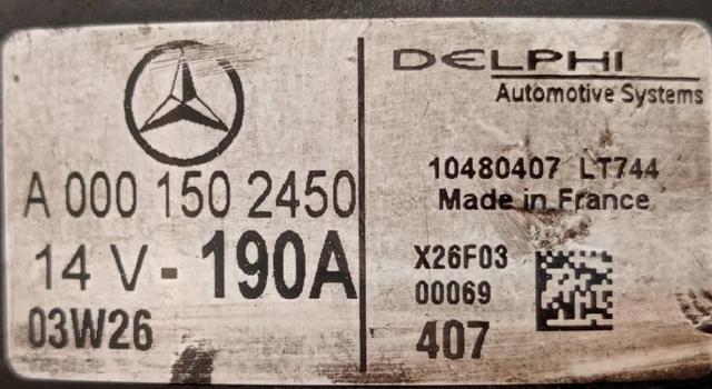 A0001502450 Mercedes