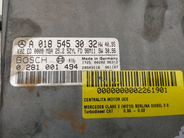 Sterownik silnika A0185453032 MERCEDES