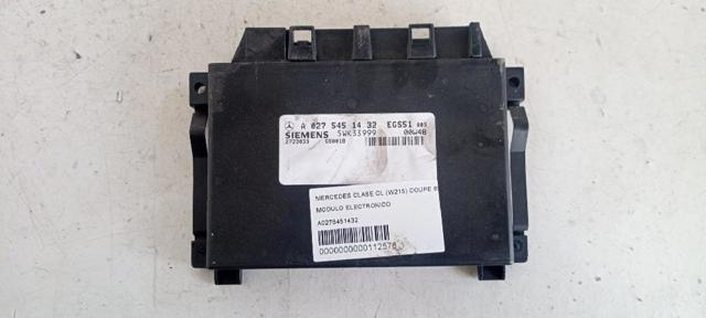 Sterownik automatycznej skrzyni biegów elektroniczny A0275451432 MERCEDES