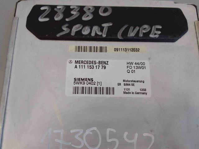 Sterownik silnika A1111531779 MERCEDES