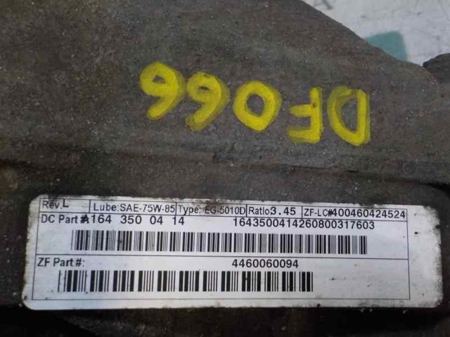 Reduktor mostu tylnego A1643500414 MERCEDES